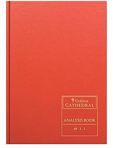 Collins Cathedral A4 69 Série 3 Colonnes de trésorerie Livre d'analyse - 69/3.1