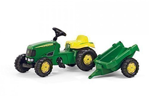 John Deere Rolly Kindertraktor mit Pedalen und Anhänger