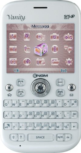 NGM Vanity Qwerty Smartphone, Dual SIM, Bianco [Italia]