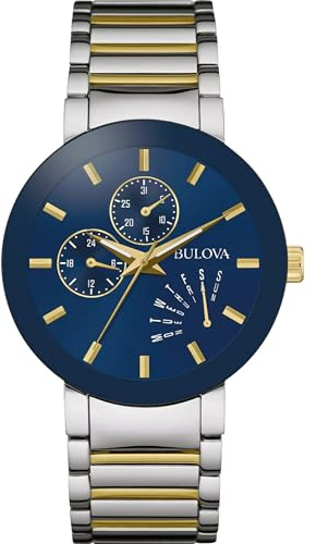 Bulova Men Analog Quartz Watch with Stainless Steel Strap 98C123