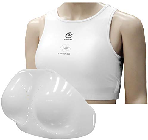 Wacoku Kampfsport Brustschutz für Mädchen & Damen WKF zugelassen Bustier mit Brustschutzschale