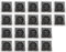 MC POWER - 18er Pack Steckdosen | FLAIR | Wandsteckdosen Set Klemmanschluss, anthrazit, matt