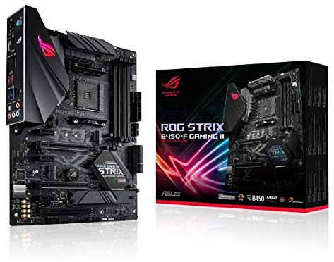 ASUS ROG Strix B450-F Gaming II AMD AM4 (Ryzen 5000, 3rd Gen Ryzen ATX Gaming Motherboard (8+4 Power Stages, HDMI 2.0b/DP,2 x PCIe 3.0 x16, USB 3.2 Gen 2 Type-C, BIOS Flashback, 256Mb BIOS Flash ROM