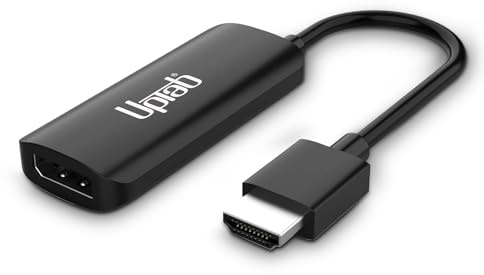Adattatore attivo da HDMI a DisplayPort 4K 60Hz UPTab, per sistemi dotati di HDMI per il collegamento a monitor DisplayPort, compatibile con Xbox One/X/S e Playstation 4/5 e altri