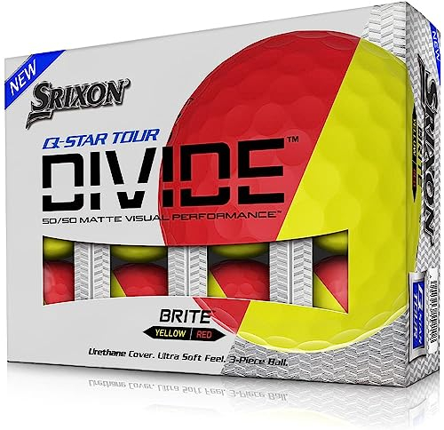 Srixon Q-Star Tour Divide Golfbälle, Rot, 12 Stück (10306805)