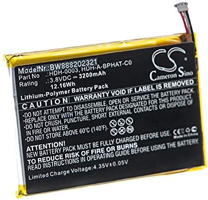 vhbw Batterie Compatible avec Nintendo Switch Lite, Lite NS Console de Jeux (3200mAh, 3,8V, Li-polymère)