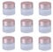 Healthcom 10 Pcs 10 Gram/10ml Empty Jars Clear Frosted Glass Cream Jar Pot Bottles with Rose Gold Lids Cosmetic Container Refillable Glass Eye Cream Jar Pot for Face Lotion Eyeshadow Lip Balms