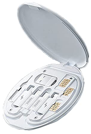 Mini Digital Gadgets Storage Box, Electronic Cord Organizer Travel Case, Electronic Accessories Bag, Digital Gadget Organizer Case, Travel Electronics Accessories Bag (White)