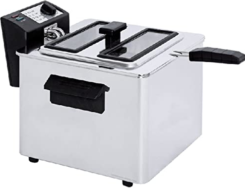 Suinga Friteuse professionnelle en acier INOX Capacité 8 L Thermostat réglable Puissance 3000 W