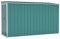 vidaXL Abri de Jardin Mural Abri de Rangement d'Outils Rangement d'Equipement de Jardin Extérieur Vert 118x288x178 cm Acier Galvanisé