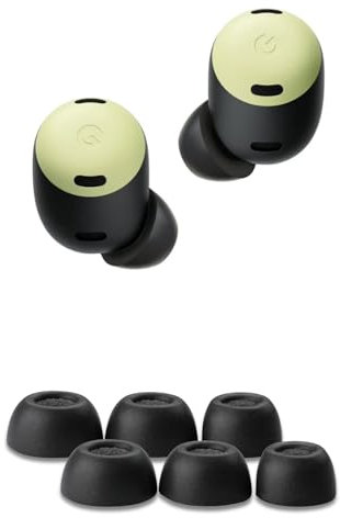 Comply Almohadillas de Espuma para Google Pixel Buds Pro, pequeñas, 3 Pares, Color Negro, máxima Comodidad, Ajuste inquebrantable, Puntas de Espuma viscoelástica, Puntas de Repuesto para Auriculares,