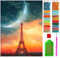 ARTULIO Diamond Painting Set 30x40cm Eiffelturm – 5D Diamant Painting Bilder Kinder mit Daiments Painting Zubehör für Kinder und Erwachsene - Crystal Art für Home Wand Deko