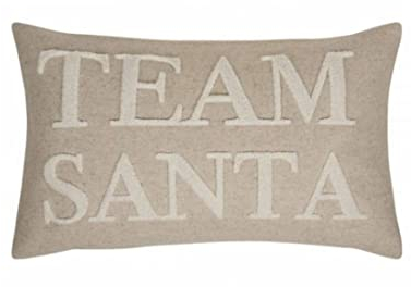 PAD - Kissenhülle, Kissenbezug - Team Santa - 60% Wolle, 40% Polyester - Farbe: Natural - 30 x 50 cm