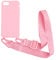 PuYu Zhe Crossbody Case for iPhone 6/7/8 - Silicone Soft Matte, TPU Shell, Adjustable Neck Cord Strap, Shockproof, Lanyard Case - Pink