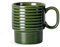 Sagaform Coffee & More Kaffeebecher 2-teilig aus Steinzeug in der Farbe Grün 25cl, Maße: 12cm x 8cm x 9cm, 5018370