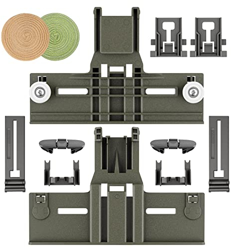 Pièces de réglage de panier supérieur de lave-vaisselle W10350375 WDT730PAHZ0 WDT750SAHZ0 WDTA50SAHZ0 WDT970SAHZ0 WDT970SAHZ0 pour panier supérieur de lave-vaisselle Kenmore