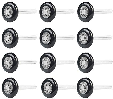 Graootoly 12 Pcs 2 inch Garage Door Rolle Nylon Garage Door Wheels for Garage Track Replacement with Sealed 6200Zz Ball