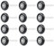 Graootoly 12 Pcs 2 inch Garage Door Rolle Nylon Garage Door Wheels for Garage Track Replacement with Sealed 6200Zz Ball