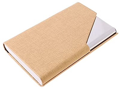 Organizer portatile per biglietti da visita Slim Scatola porta carte di credito Contenitore per carte di per uomini donne capacità presente 20 carte gomma adesiva ruota