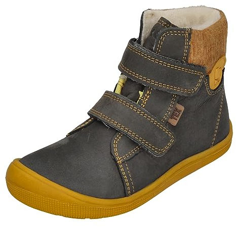 KOEL Barefoot Kinderstiefel - DEAN TEX WOOL - dark grey, Größe:23 EU