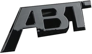 Auto ABS Letters Embleme Abzeichen Sticker Aufkleber, Für ABT vorderer,Rear Boot Trunk/Kühlergrill/Lenkrad extern Zubehör,B-Black