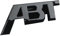 Auto ABS Letters Embleme Abzeichen Sticker Aufkleber, Für ABT vorderer,Rear Boot Trunk/Kühlergrill/Lenkrad extern Zubehör,B-Black