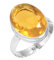 925 Sterling Silber Ring Citrin Quarz Handgemacht Schmuck Größe 57 (18.1) (99033_CIT_R9)