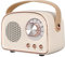 Altavoz Bluetooth Retro, Decoración Vintage, Mini Altavoz Inalámbrico Portátil Bluetooth 5.0, Lindo Estilo Antiguo para Cocina, Escritorio, Dormitorio, Oficina, Fiesta Al Aire