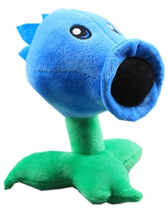 Laruokivi Plants Plush Toys Ice Pea Shooter Stuffed Plushies Doll Figures Birthday Gift for Kids, 6 inch, Blue
