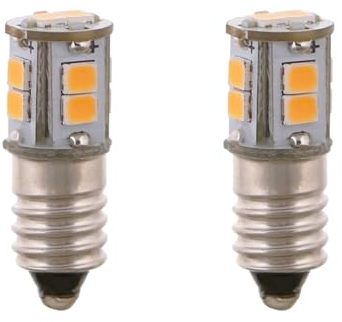 ShuoHui E10 LED 6V 10SMD Lampe Birne Schraubsockel Weihnachtsstern Leuchtstern Faltstern Adventstern (2, Warmweiß)