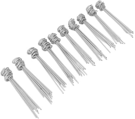 Lot de 100 clous de sol de qualité supérieure, piquets de jardin durables et pointes d'ancrage en métal pour gazon artificiel, gazon synthétique, bordure de gazon et tissu paysager – Clous et pointes