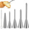 Ezydka Stainless Steel Piping Nozzles - 6-Piece Set, Baking Syringe for Doughnut Filling