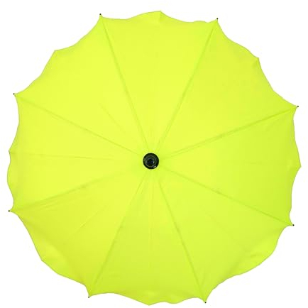 Universal Sonnenschirm Regenschirm für Kinderwagen und Sport Buggy, Babywagen Schirm mit Universal Halterung, UV-Schutz50+ Sonnensegel Sonnenschutz (Limettegrün)