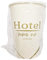 Mecup Bicchieri in Carta Imbustati Singolarmente, Bicchieri Monouso, 200 Pezzi, Tazza Caffè 200 ml, Usa e Getta, Per Hotel o B&B, Per Bevande Calde e Fredde, Igienici, Biodegradabili. Fantasia: Hotel