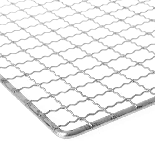 MKLHAVB Grillrost Stainless Steel BBQ Barbecue Grill Grilling Mesh Wire Net Outdoor Cooking 3 Size Grillrost Edelstahl (Color : 19x44cm)