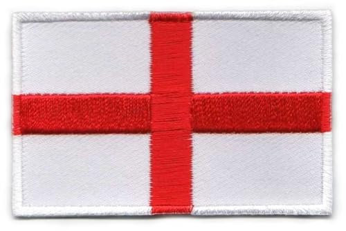 GBJUK Embroidered Sew on or Iron on St George England Flag Patch Badge for Clothes and Bags