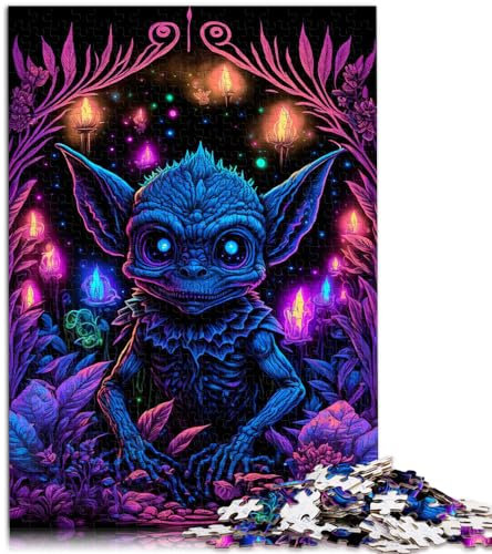 Puzzle für Erwachsene, 1000 Teile, Gremlin of The Woods, für Erwachsene und Kinder ab 12 Jahren, Holzpuzzle, Lernspielzeug, Größe: 50 x 75 cm
