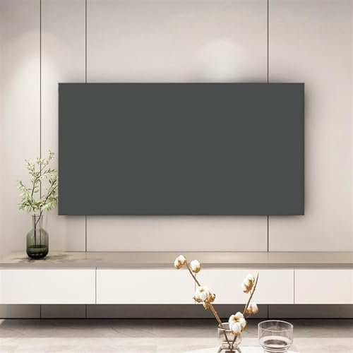 LVYUDS Color Puro a Prueba de Polvo Cubierta de TV, Colgante/Escritorio Universal Tela Elástica Funda para Televisor Aplicable 32-85 Pulgadas Televisión Plana(Negro,32-39inches)