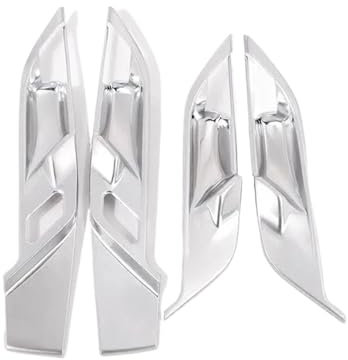 SICOTTON Für B&MW X1 F48 2016-2021 X2 F47 2018-2021 Auto-Innentürgriffe, Schale, Dekorative Abdeckung, Zierleiste, Innengriffabdeckungen Autoteile(Silber)