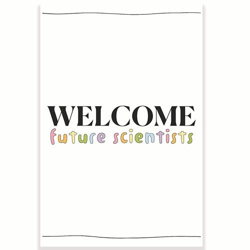 Printlabz Welcome Future Scientists Klassenzimmer-Poster – Wissenschafts-Klassenzimmer-Poster – Biologie Chemie – 30,5 x 45,7 cm – Klassenzimmer-Dekor – Klassenzimmer-Dekor – CPS0443