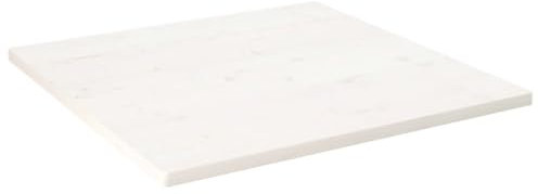 ShGaxin Tablero de Mesa Cuadrado Madera Maciza Pino Blanco 90x90x2,5 cm, Encimera Cocina, Tableros De Madera, Table Salon, Encimera De Madera