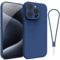 Andwing For iPhone 15 Pro Max Case,Silicone Case Soft Ultra For iPhone 15 Pro Max Phone Case Slim Protective Shockproof Cover Scratch-Resistant Microfiber Lining, 6.1 Royal Blue
