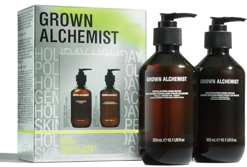 Grown Alchemist Hand Heros Holiday Kit - Luxury Hand Cream and Wash, Vanilla & Orange Peel – Natural, Vegan, Non-Greasy Formula, Nourishes & Moisturises Dry Hands - Beauty Gift Sets for Women