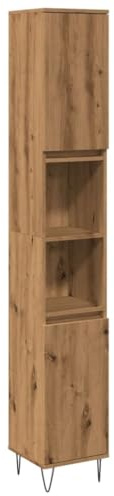 vidaXL Badschrank Artisan-Eiche 30x30x190 cm Holzwerkstoff