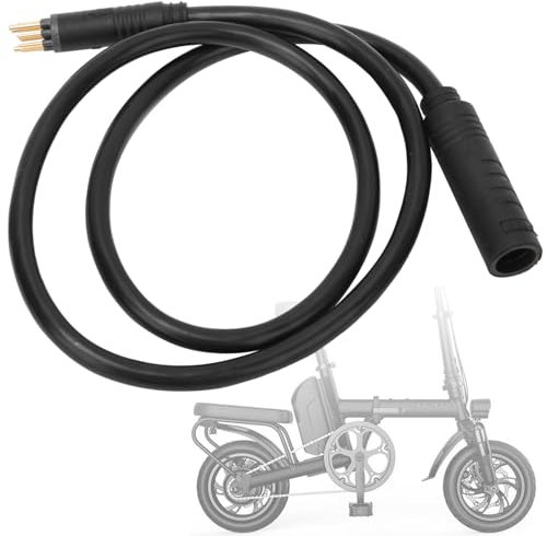WPKD BLUEIY 9 Pin Wheel Hub Motor Cable,E-bike Motor Sensor Waterproof Extension Cable,Electric Bike Accessories Convert Cord,for Electric Bicycle (1.5 flat 600mm)