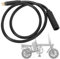 WPKD BLUEIY 9 Pin Wheel Hub Motor Cable,E-bike Motor Sensor Waterproof Extension Cable,Electric Bike Accessories Convert Cord,for Electric Bicycle (1.5 flat 600mm)