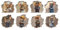 SUPERDANT 8 Stickers Muraux 3D en Forme de Souris Qui Traverse le Mur Sticker Mural pour Souris Woker Sticker Mural pour Chef et Souris à Décoller et à Coller Stikers Murals Autocollants Décoratifs