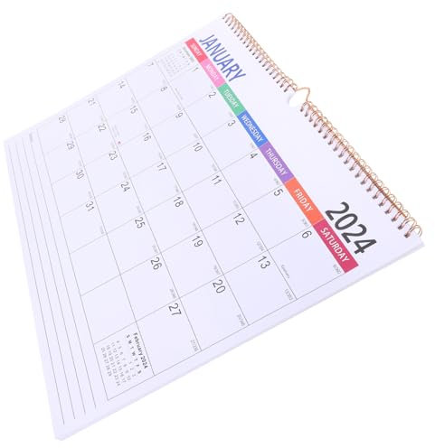 Lurrose Stabiler Monatskalender Zum Aufhängen für Zuhause Terminkalender Zum Notieren