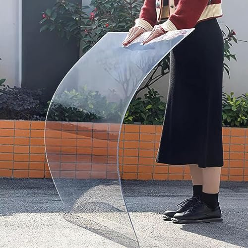 Transparente Polycarbonat-Dachplane für Überdachung, Carport, Stadien, Busunterstände, Gewächshäuser, Verkleidungen, Acryl-Kunststoff, 0,6 x 8 m