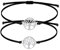 CAIHINIER 2 Pezzi Braccialetto Albero della Vita, Braccialetto dell'Amicizia Donna Impermeabile e Anti-Ruggine Collana per Donne e Ragazze dell'Amicizia Albero della Vita Regalo